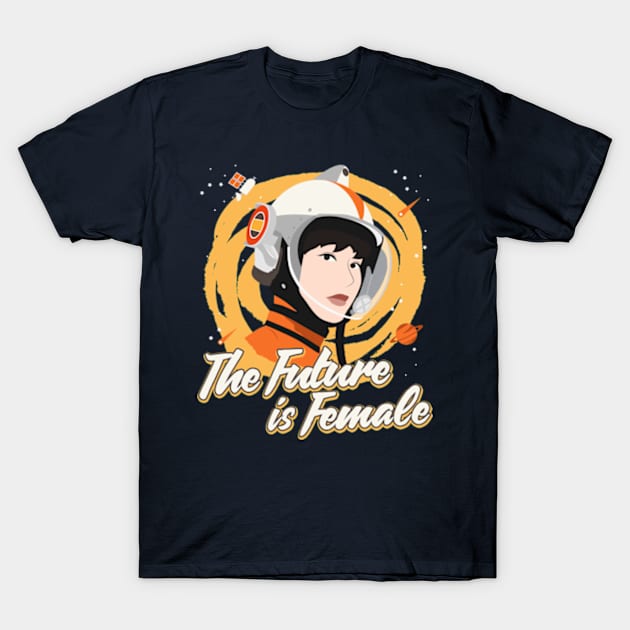 The Future Is Female T-Shirt by Plan8